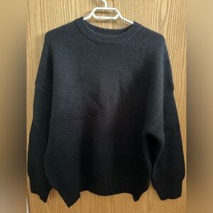 Oak and Fort Black Oversized Sweatshirt